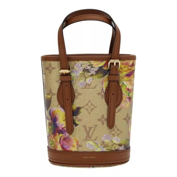 LOUIS VUITTON LV Garden Nano Bucket Shoulder Bag Beige M81724 LV Auth 84696S - Picture 2 of 16